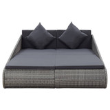Vrtni krevet sivi 200 x 139 cm od poliratana