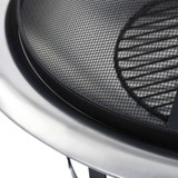 Vrtna posuda za vatru s rešetkom od nehrđajućeg čelika 76 cm Vrtna posuda za vatru s rešetkom od nehrđajućeg čelika 76 cm