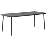 Vrtni stol tamnosivi 180 x 83 x 72 cm čelični