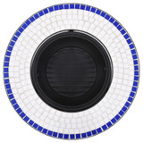 Mozaična posuda za vatru plavo-bijela 68 cm keramička