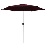 Vrtni suncobran s aluminijskom šipkom 270 x 246 cm bordo Vrtni suncobran s aluminijskom šipkom 270 x 246 cm bordo