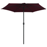 Vrtni suncobran s aluminijskom šipkom 270 x 246 cm bordo Vrtni suncobran s aluminijskom šipkom 270 x 246 cm bordo