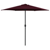 Vrtni suncobran s aluminijskom šipkom 270 x 246 cm bordo Vrtni suncobran s aluminijskom šipkom 270 x 246 cm bordo