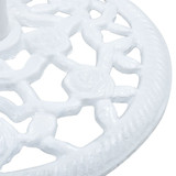 Stalak za suncobran bijeli 12 kg 48 cm od lijevanog željeza