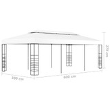 Sjenica/šator 6 x 3 m bijela