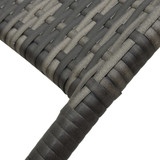 Sklopiva ležaljka za sunčanje od poliratana siva