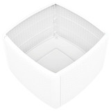 Bočni stol bijeli 54 x 54 x 36,5 cm plastični Bočni stol bijeli 54 x 54 x 36,5 cm plastični