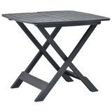 Sklopivi vrtni stol antracit 79 x 72 x 70 cm plastični Sklopivi vrtni stol antracit 79 x 72 x 70 cm plastični