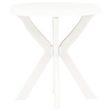 Bistro stol bijeli Ø 70 cm plastični
