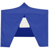 vidaXL Profesionalni sklopivi šator za zabave 2 x 2 m čelični plavi