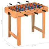 Mini stolni nogomet 69 x 37 x 62 cm boja javora