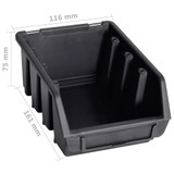 32-dijelni set kutija za pohranu sa zidnim pločama crveno-crni