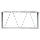 Vrtna ostava za drva od pocinčanog čelika 330x84x152 cm smeđa