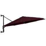 Zidni suncobran s metalnom šipkom 300 cm bordo Zidni suncobran s metalnom šipkom 300 cm bordo
