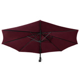 Zidni suncobran s metalnom šipkom 300 cm bordo Zidni suncobran s metalnom šipkom 300 cm bordo