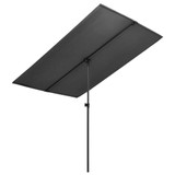 Vrtni suncobran s aluminijskom šipkom 2 x 1,5 m antracit Vrtni suncobran s aluminijskom šipkom 2 x 1,5 m antracit