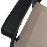 Sklopive vrtne stolice od tekstilena 2 kom krem