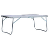 Sklopivi stol za kampiranje bijeli aluminijski 60 x 40 cm Sklopivi stol za kampiranje bijeli aluminijski 60 x 40 cm