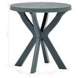 Bistro stol zeleni Ø 70 cm plastični Bistro stol zeleni Ø 70 cm plastični