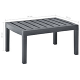 Vrtni stol antracit 78 x 55 x 38 cm plastični Vrtni stol antracit 78 x 55 x 38 cm plastični
