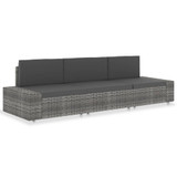 Modularni trosjed od poliratana sivi