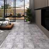 Podne obloge od PVC-a 4,46 m² 3 mm samoljepljive cementno smeđe