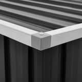 Vrtna kutija za pohranu antracit 129 x 67 x 65 cm