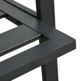 4-dijelna vrtna garnitura od aluminija s jastucima tamnosiva