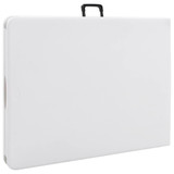 Sklopivi vrtni stol bijeli 180 x 72 x 72 cm HDPE Sklopivi vrtni stol bijeli 180 x 72 x 72 cm HDPE