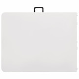 Sklopivi vrtni stol bijeli 180 x 72 x 72 cm HDPE Sklopivi vrtni stol bijeli 180 x 72 x 72 cm HDPE
