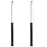 Vrtni solarni tuš crni 215 cm 8 L