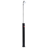 Vrtni solarni tuš crni 215 cm 8 L