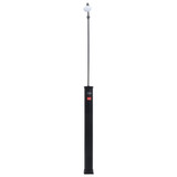 Vrtni solarni tuš crni 215 cm 8 L