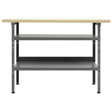 Radni stol sivi 120 x 60 x 85 cm čelični
