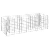 Gabionska sadilica od pocinčanog čelika 90 x 30 x 30 cm