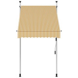 Tenda na ručno uvlačenje 100 cm narančasto-bijela prugasta
