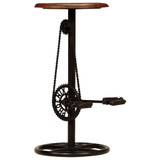 Barske stolice od masivnog obnovljenog drva 2 kom