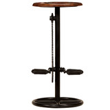 Barske stolice od masivnog obnovljenog drva 2 kom