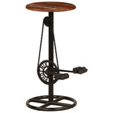 Barske stolice od masivnog obnovljenog drva 2 kom