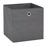 Kutije za pohranu od netkane tkanine 4 kom 32x32x32 cm sive Kutije za pohranu od netkane tkanine 4 kom 32x32x32 cm sive