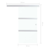 Klizna vrata od stakla ESG i aluminija 90 x 205 cm
