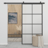 Klizna vrata od aluminija i stakla ESG 102,5 x 205 cm crna