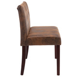 Klupa od umjetne brušene kože 120 cm smeđa