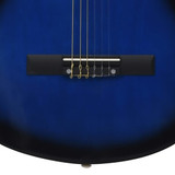 12-dijelni set klasične gitare za početnike plavi 4/4 39" 12-dijelni set klasične gitare za početnike plavi 4/4 39"