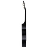 12-dijelni set klasične gitare za početnike crni 4/4 39" 12-dijelni set klasične gitare za početnike crni 4/4 39"