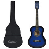 8-dijelni početnički set klasične gitare za djecu plavi 3/4 36" 8-dijelni početnički set klasične gitare za djecu plavi 3/4 36"