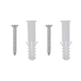 Zidna ogledala 2 kom 50 cm okrugla staklena