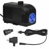 Vrtna fontana srebrna 37,7x32,6x110 cm od nehrđajućeg čelika