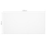 Zaštita za stol mat 120 x 60 cm 2 mm PVC
