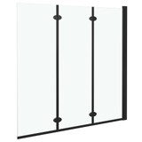 Sklopiva vrata za tuš-kabinu s 3 ploče ESG 130 x 138 cm crna